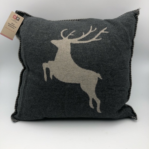 David Fussenegger Dancing Stag Cushion Cover Sylt Deer Accent Pillow - Picture 3 of 6